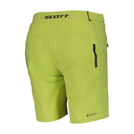 SCOTT Pantaloni scurți de ciclism fără bretele - ENDURANCE LS/FIT W/PAD W - galben