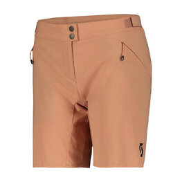 SCOTT Pantaloni scurți de ciclism fără bretele - ENDURANCE LS/FIT W/PAD W - bej