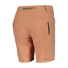 SCOTT Pantaloni scurți de ciclism fără bretele - ENDURANCE LS/FIT W/PAD W - bej