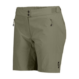 SCOTT Pantaloni scurți de ciclism fără bretele - ENDURANCE LS/FIT W/PAD W - verde
