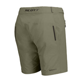 SCOTT Pantaloni scurți de ciclism fără bretele - ENDURANCE LS/FIT W/PAD W - verde