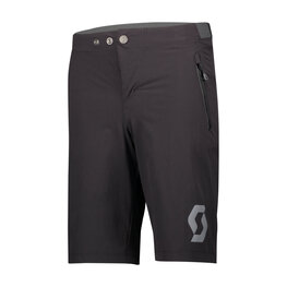 SCOTT Pantaloni scurți de ciclism fără bretele - TRAIL 10 LS/FIT W/PAD JR - negru