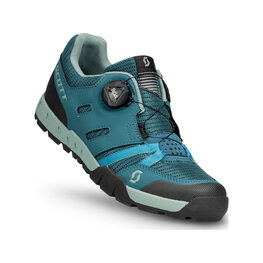 SCOTT Pantofi de ciclism - SPORT CRUS-R FLAT W - verde/albastru