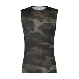 SCOTT Tricou de ciclism fără mâneci - UNDERWEAR CARBON - negru/gri