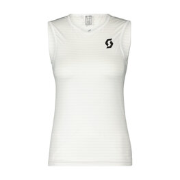 SCOTT Tricou de ciclism fără mâneci - UNDERWEAR CARBON W - alb