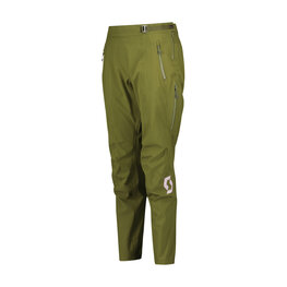 SCOTT Pantaloni de ciclism lungi fără bretele - TRAIL STORM WP W - verde