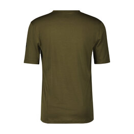 SCOTT Tricou de ciclism cu mânecă scurtă - COMMUTER MERINO - maro