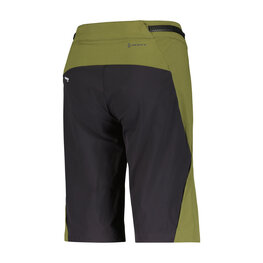 SCOTT Pantaloni scurți de ciclism fără bretele - TRAIL VERTIC PRO W/PAD W - verde/negru