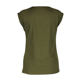 SCOTT Tricou de ciclism cu mânecă scurtă - DEFINED MERINO W - verde