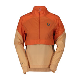 SCOTT Jachetă rezistentă la vânt de ciclism - ENDURANCE ANORAK WB W - portocaliu/bej