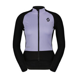 SCOTT Jachetă rezistentă la vânt de ciclism - RC PRO WARM HYBRID GTX WS W - negru/mov