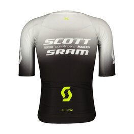 SCOTT Tricou de ciclism cu mânecă scurtă - SRAM AERO - negru/alb