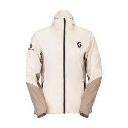 SCOTT Jachetă rezistentă la vânt de ciclism - EXPLORAIR LIGHT WB W - alb/maro