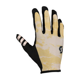 SCOTT Mănuși cu degete lungi de ciclism - TRACTION LF - roz/bej/negru