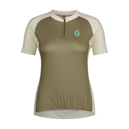 SCOTT Tricou de ciclism cu mânecă scurtă - ENDURANCE 20 W - verde/alb