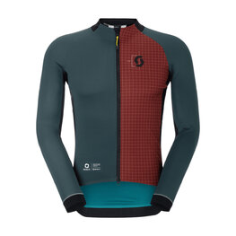 SCOTT Jachetă rezistentă la vânt de ciclism - RC PRO WARM GTX WS-REMIX - verde/roșu