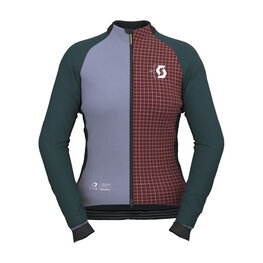 SCOTT Jachetă rezistentă la vânt de ciclism - RC PRO WARM GTX WS-REMIX W - verde/roșu/gri