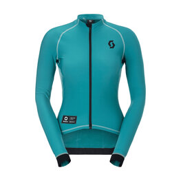 SCOTT Tricou de cilism pentru iarnă cu mânecă lungă - RC PRO WARM REMIX W - verde