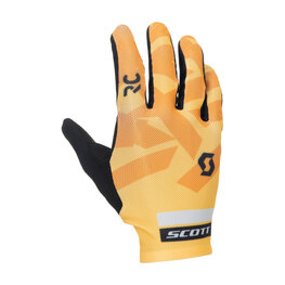 SCOTT Mănuși cu degete lungi de ciclism - RC ENDURANCE LF - portocaliu/negru