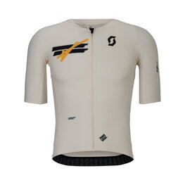 SCOTT Tricou de ciclism cu mânecă scurtă - ULTD AERO - alb