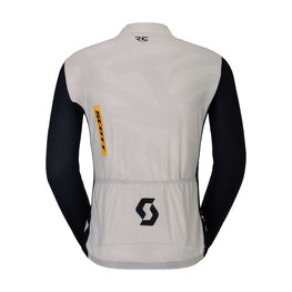 SCOTT Tricou de ciclism cu mânecă lungă de vară - RC ENDURANCE - alb/negru
