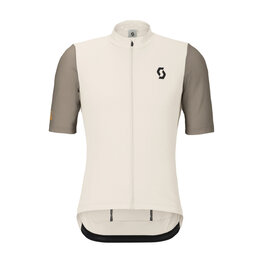 SCOTT Tricou de ciclism cu mânecă scurtă - ENDURANCE - alb/gri