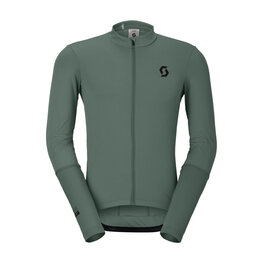 SCOTT Tricou de ciclism cu mânecă lungă de vară - ENDURANCE - verde
