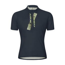 SCOTT Tricou de ciclism cu mânecă scurtă - JUNIOR - albastru/galben