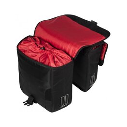 BASIL Geantă de ciclism - SPORT DESIGN-DOUBLE BAG - negru