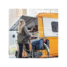 BASIL Geantă de ciclism - FORTE BOUBLE BAG - albastru