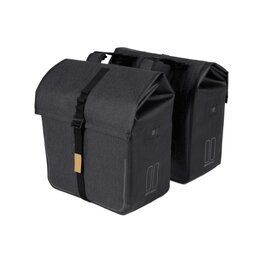 BASIL Geantă de ciclism - URBAN DRY DOUBLE BAG - gri