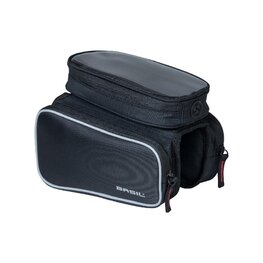BASIL Geantă de ciclism - SPORT DESIGN TOP TUBE FRAME BAG DOUBLE - negru