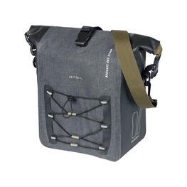 BASIL Geantă de ciclism - NAVIGATOR STORM M - gri/negru