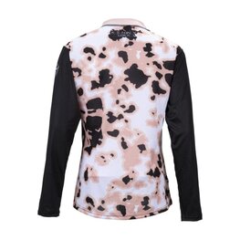 KENNY Tricou de ciclism cu mânecă lungă de vară - CHARGER - negru/alb/roz