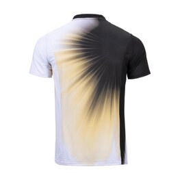 KENNY Tricou de ciclism cu mânecă scurtă - INDY - galben/negru