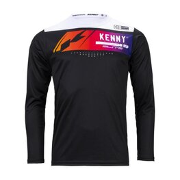 KENNY Tricou de ciclism cu mânecă lungă de vară - ELITE KID - negru