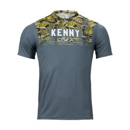 KENNY Tricou de ciclism cu mânecă scurtă - CHARGER - galben/gri
