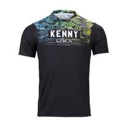 KENNY Tricou de ciclism cu mânecă scurtă - CHARGER - galben/albastru/negru