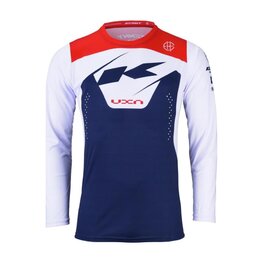 KENNY Tricou de ciclism cu mânecă lungă de vară - ELITE KID 24 - albastru