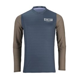 KENNY Tricou de ciclism cu mânecă lungă de vară - CHARGER 24 - maro/gri
