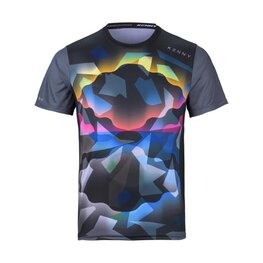 KENNY Tricou de ciclism cu mânecă scurtă - PATROL 25 - negru/multicolor