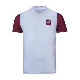 KENNY Tricou de ciclism cu mânecă scurtă - INDY 25 - alb/bordo
