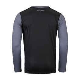 KENNY Tricou de ciclism cu mânecă lungă de vară - ELITE 25 - negru/gri