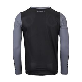 KENNY Tricou de ciclism cu mânecă lungă de vară - PROLIGHT 25 - negru/gri