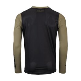 KENNY Tricou de ciclism cu mânecă lungă de vară - PROLIGHT 25 - negru/maro