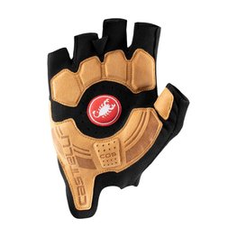 CASTELLI Mănuși de ciclism fără degete - ROSSO CORSA PRO - negru/portocaliu