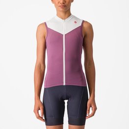 CASTELLI Tricoul de ciclism fără mâneci - SOLARIS - mov