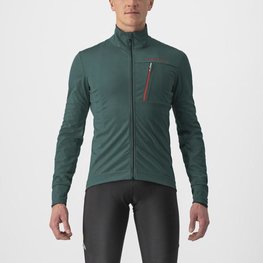 CASTELLI Jachetă termoizolantă de ciclism - GO - verde