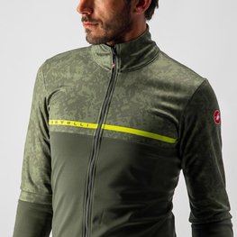 CASTELLI Jachetă termoizolantă de ciclism - FINESTRE - verde/galben