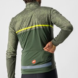 CASTELLI Jachetă termoizolantă de ciclism - FINESTRE - verde/galben